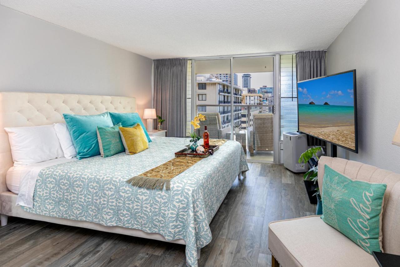 شقة Beautifully Upgraded Studio Close To Waikiki Beach هونولولو المظهر الخارجي الصورة