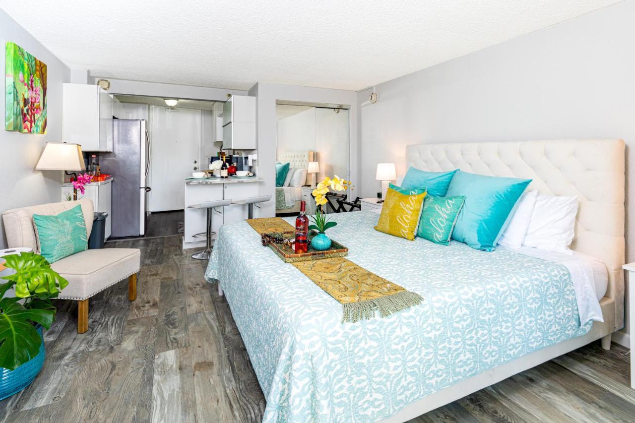 شقة Beautifully Upgraded Studio Close To Waikiki Beach هونولولو المظهر الخارجي الصورة